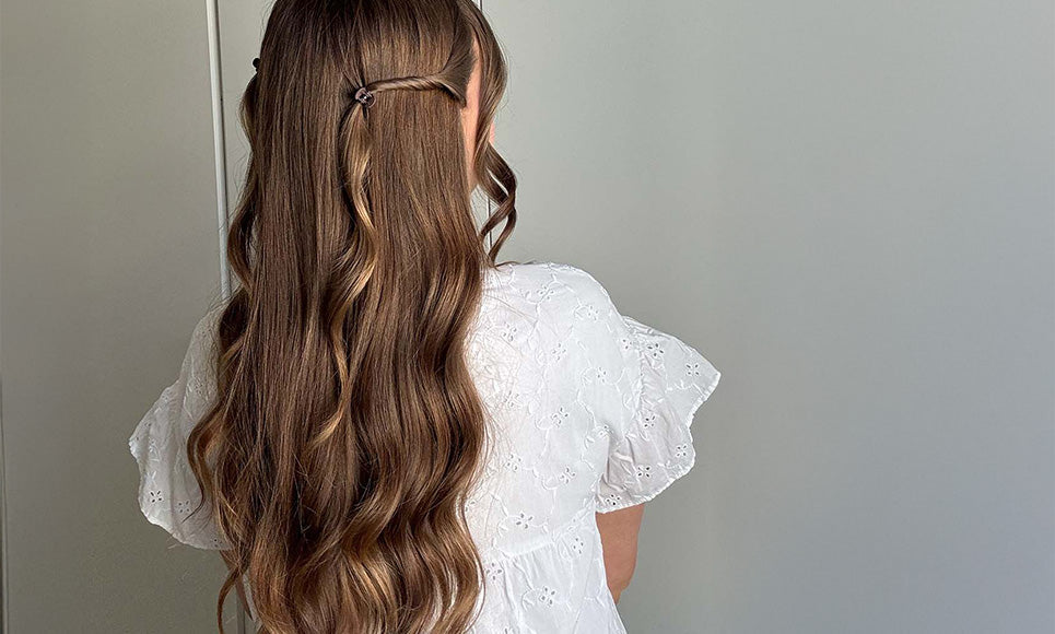 Girl with twist hairstyle